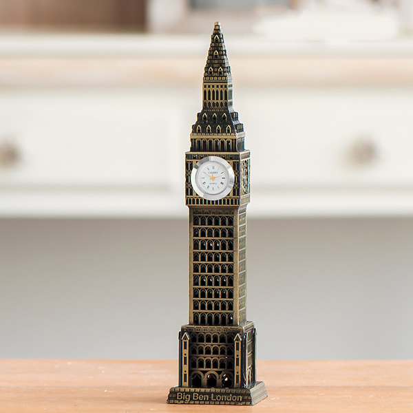 Mô hình đồng hồ Big Ben cao 23 cm - Màu Vàng Rêu