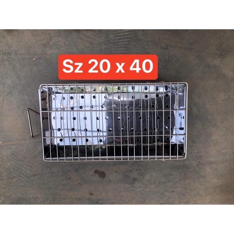 Bếp nướng than hoa inox, bếp nướng BBQ ngoài trời