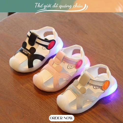 Giày SANDAL Tập Đi Cho Bé Trai Và Gái -Phát Sáng Đế Chống Trơn -Hàng Quảng Châu Cao Cấp - Shop Không Bảo Hành Đèn ( F5)