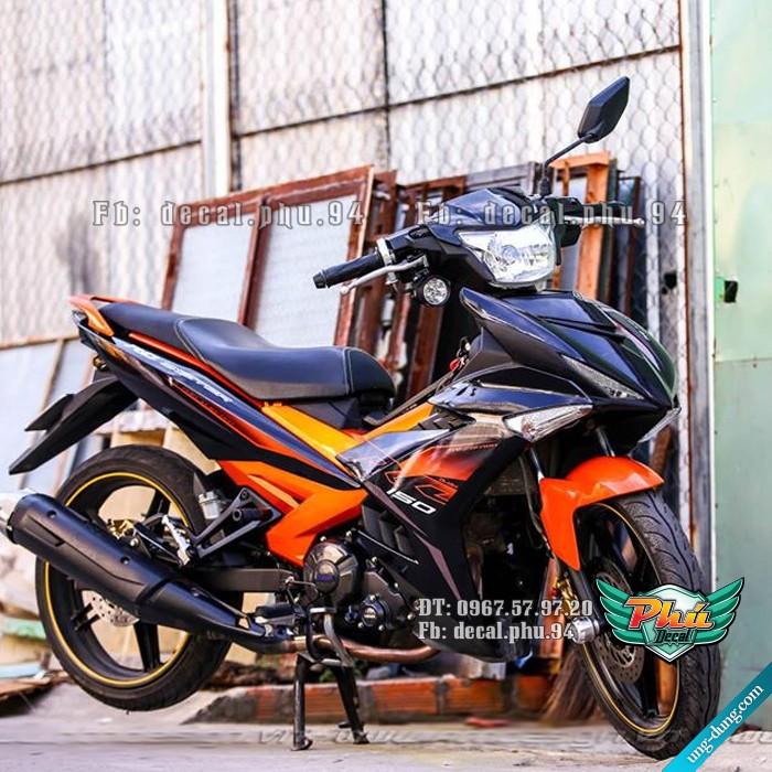 Tem rời Exciter 150 RC 2019 cam đen