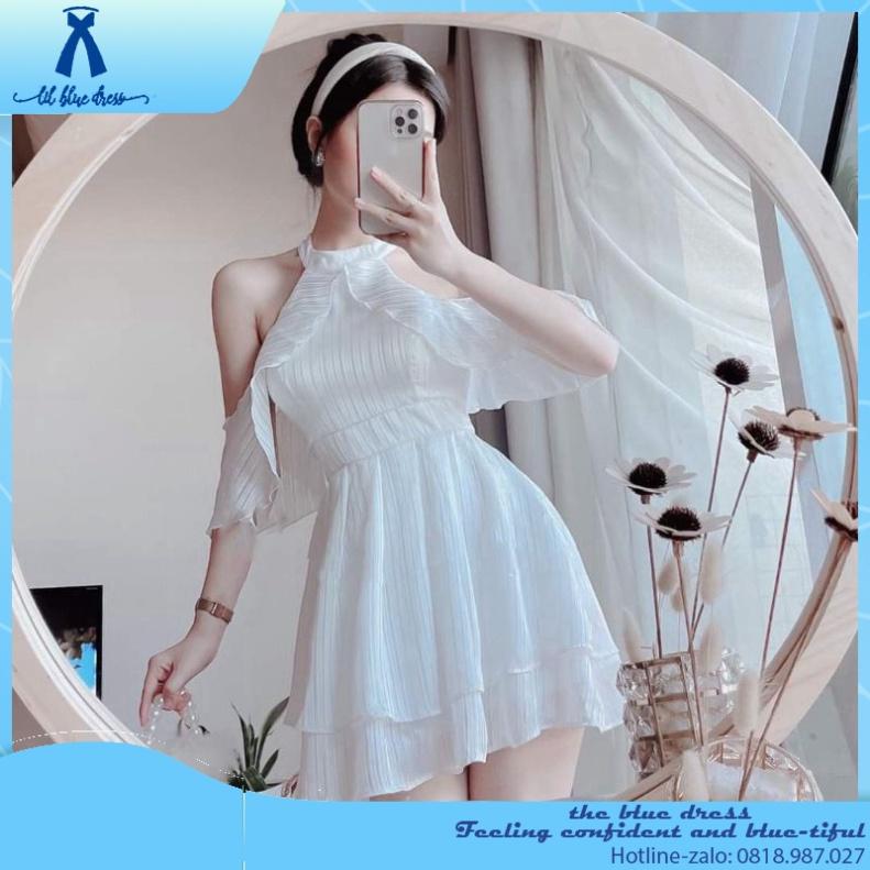 QUẢNG CHÂU CAO CẤP Đầm dự tiệc tay bèo cánh tiên đáng yêu lady xanh bigsize công chúa tiệc cưới giá rẻ đẹ