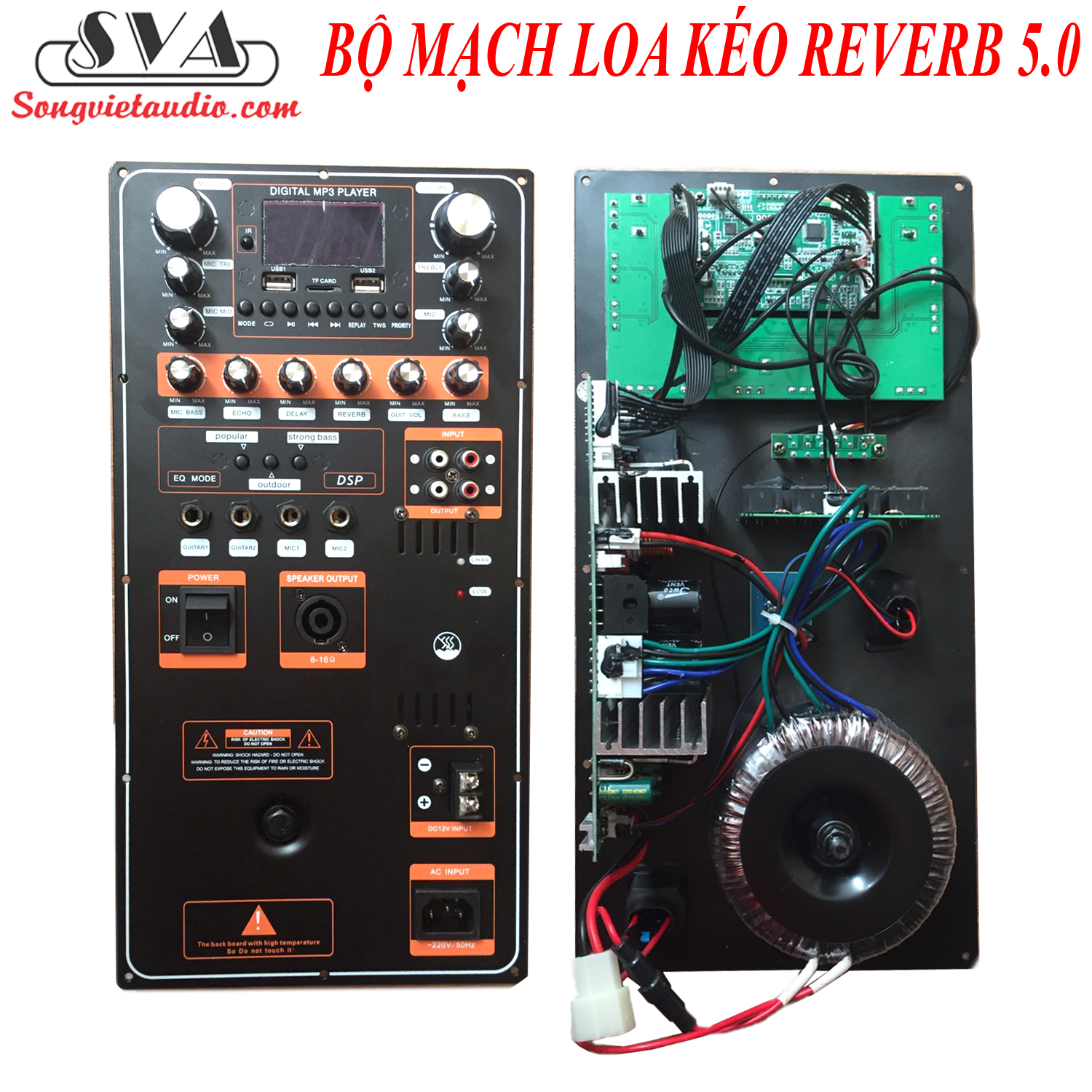 BOARD MẠCH LOA KÉO CÓ REVERB