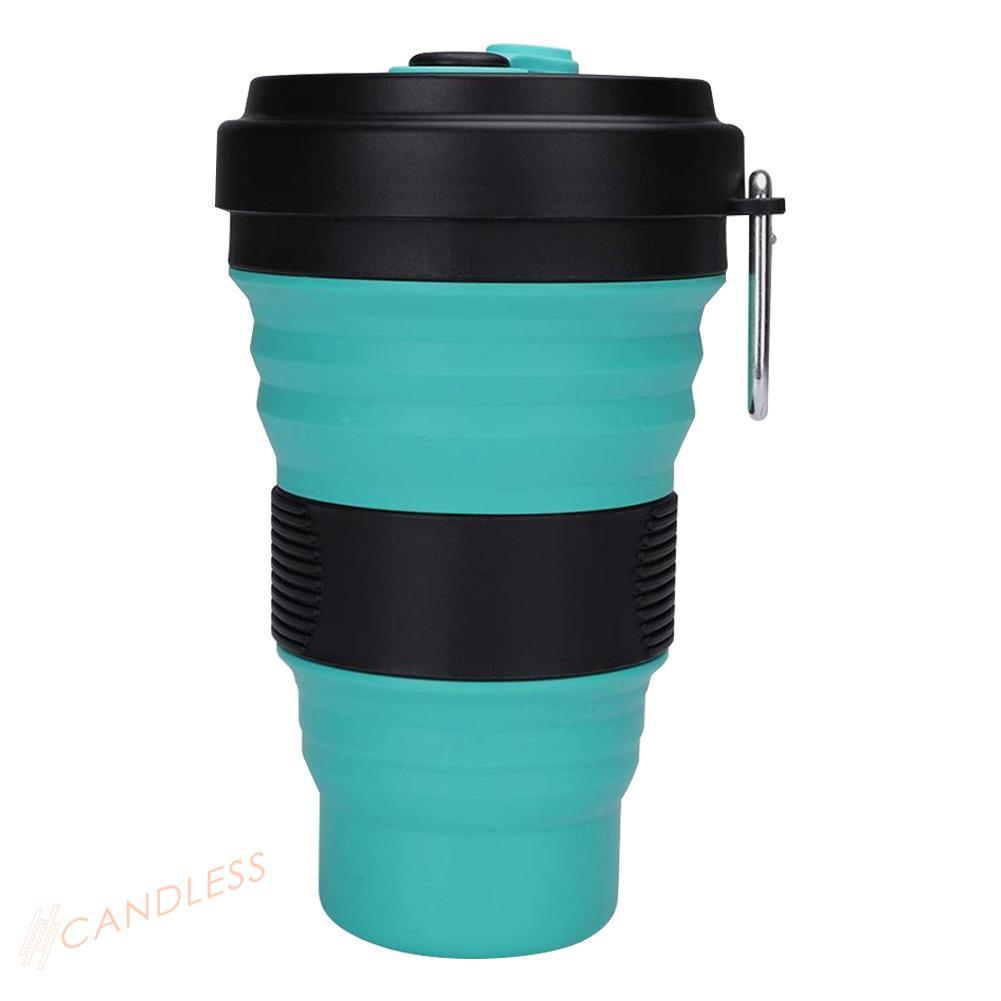 Ly Uống Nước Silicon 550ml Có Thể Xếp Gọn Tiện Lợi