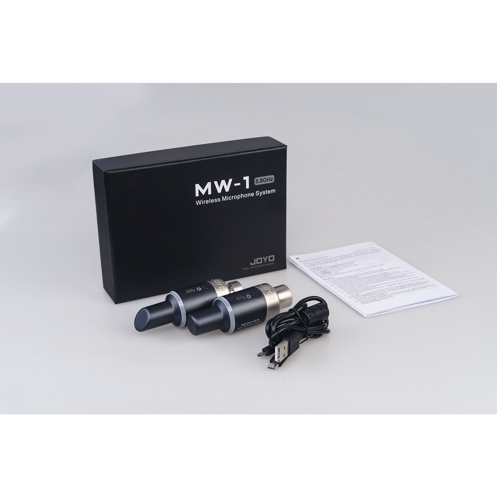 Hệ thống thu phát tín hiệu micrô không dây JOYO 5.8ghz XLR MW-1 - JOYO MW-1 Microphone wireless system - Hàng chính hãng