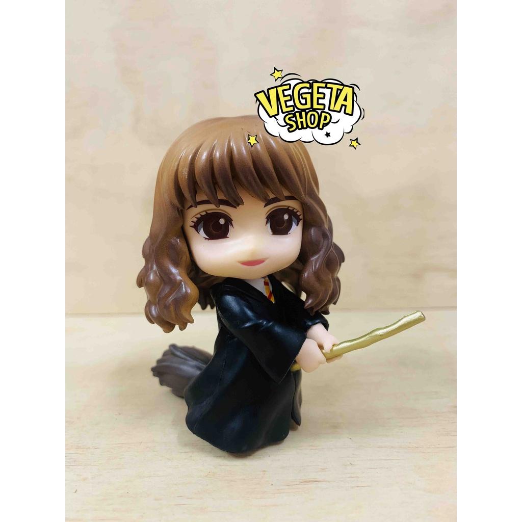 Mô hình Harry Potter - Set 3 Mô hình Harry Potter Hermione Granger Ron Weasley cưỡi chổi - Cao 10cm