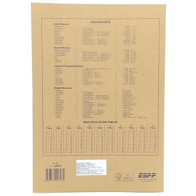 Sổ ESPP A4 80P A80FSC