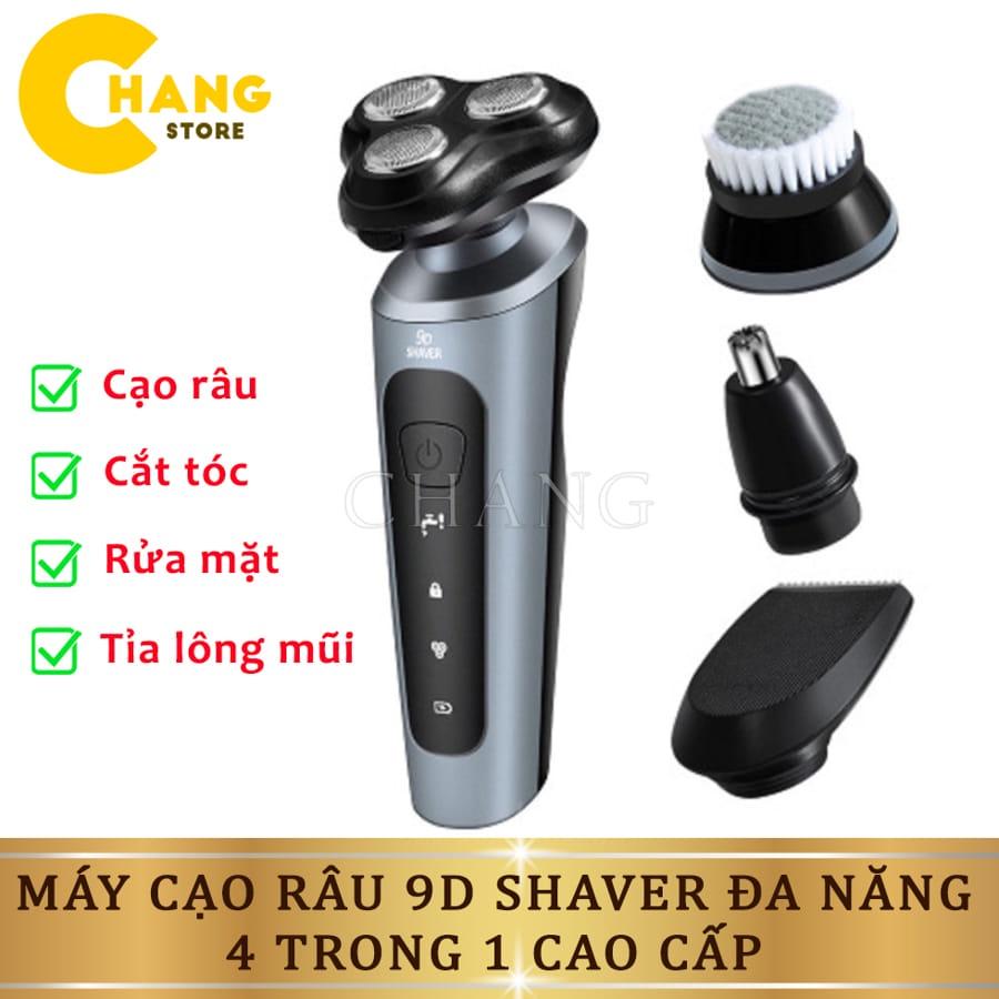 Máy Cạo Râu Đa Năng 9D Shaver - Máy Cạo Râu 4in1 Tặng Kèm 6 Phụ Kiện Cao Cấp