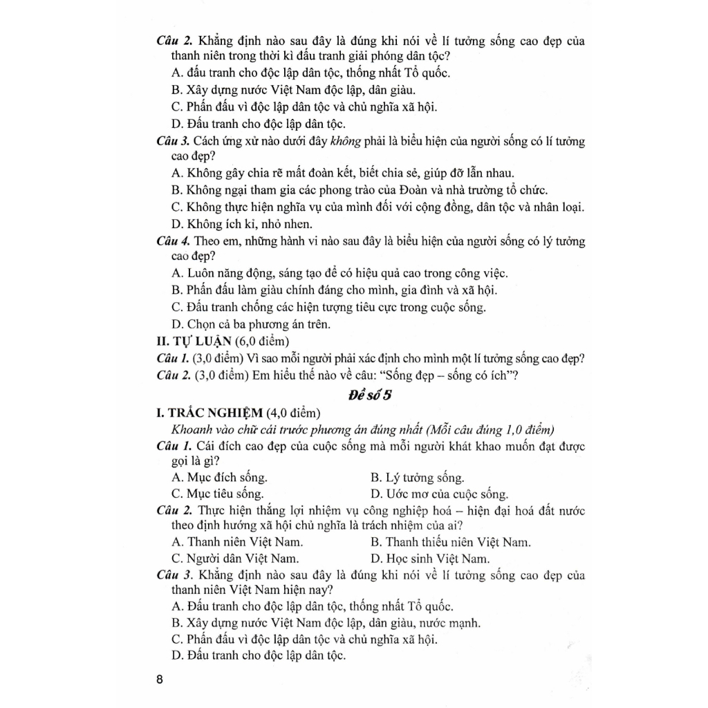 Sách - Đề Kiểm Tra, Đánh Giá Giáo Dục Công Dân 9 (Dùng Kèm SGK Kết Nối Tri Thức Với Cuộc Sống) - HA