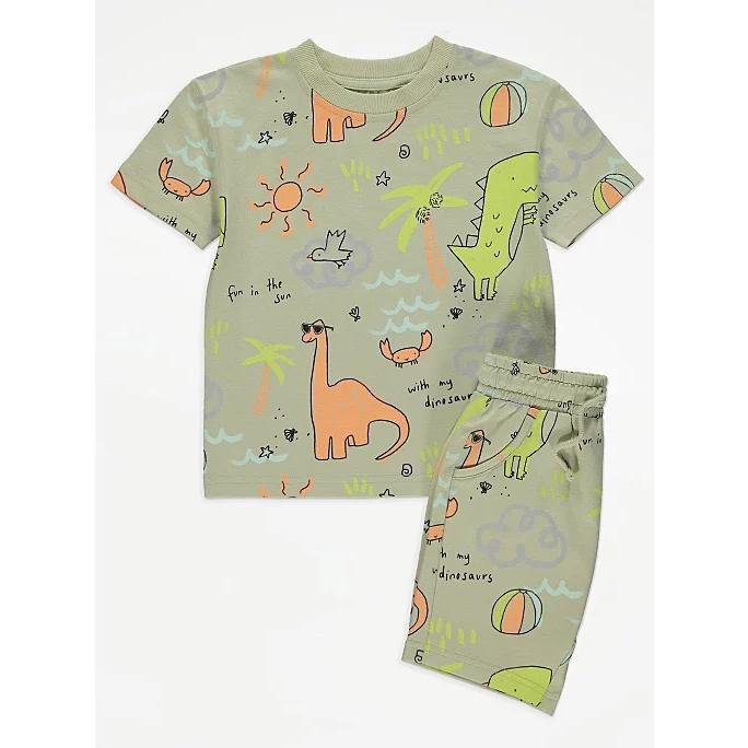 Bộ cộc cotton hoạ tiết GEOGRE_UK size từ 12-18m đến 6-7y