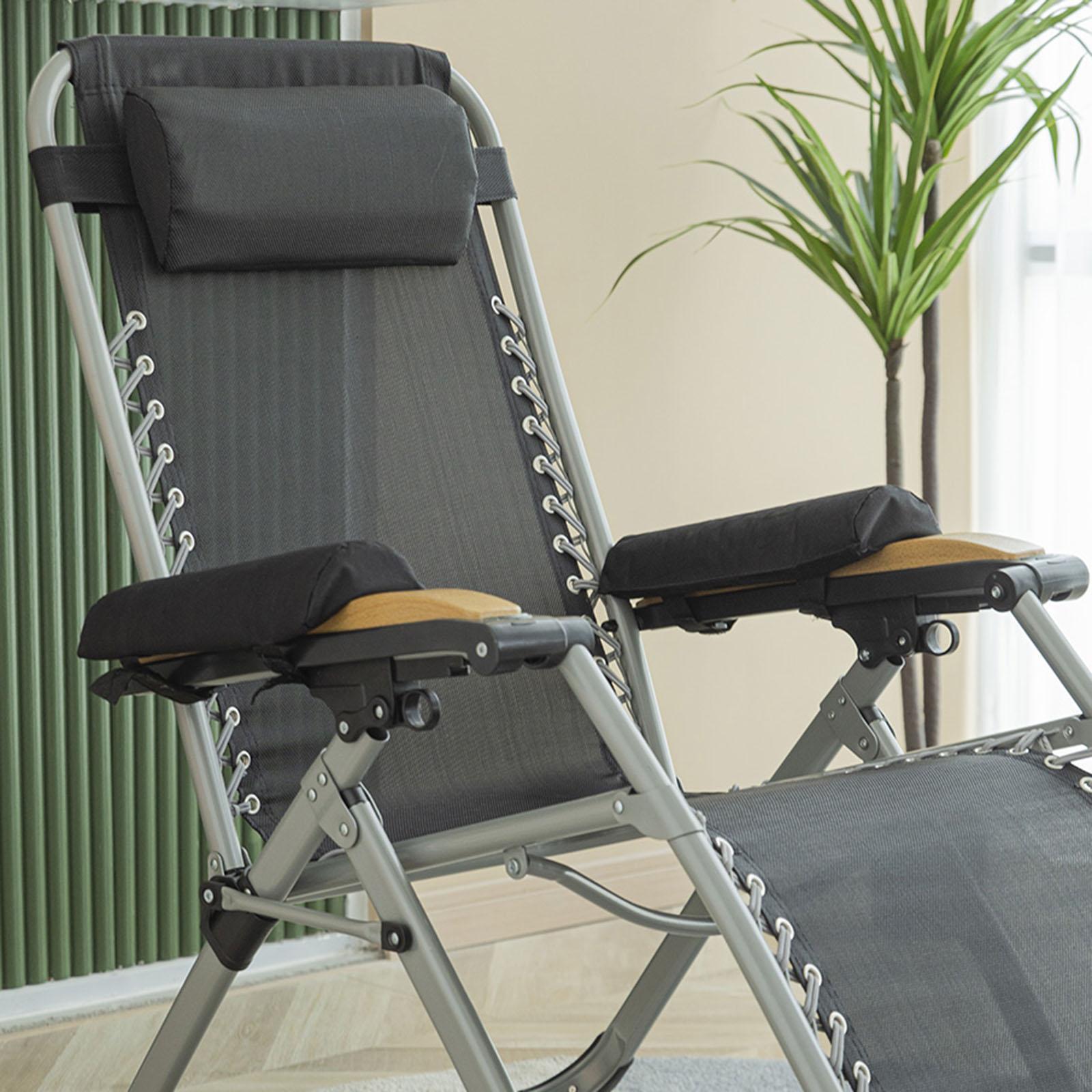 4PCS Folding Recliner Lounge Armrest Cushion Pad Elbow Pillow Armrest Cover