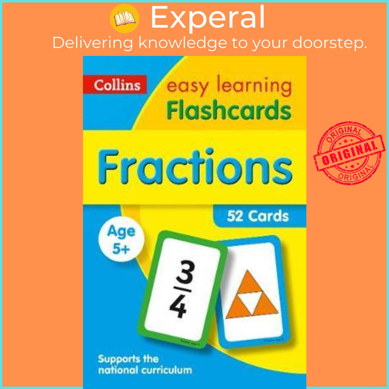 Sách - Fractions Flashcards : Ideal for Home Learning by Collins Easy Learning (UK edition, paperback)