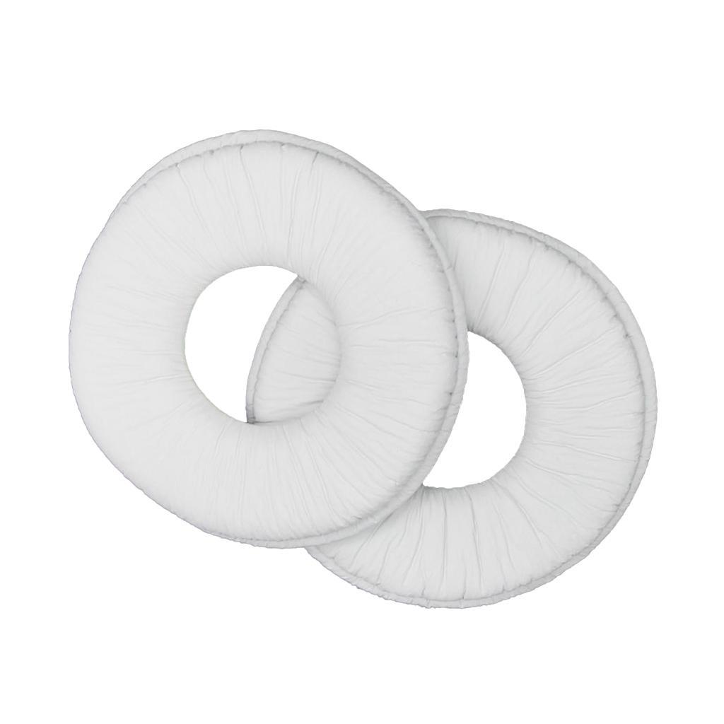 2Pairs Replacement Ear Pads Cushions For MDR-ZX110 Headphone White