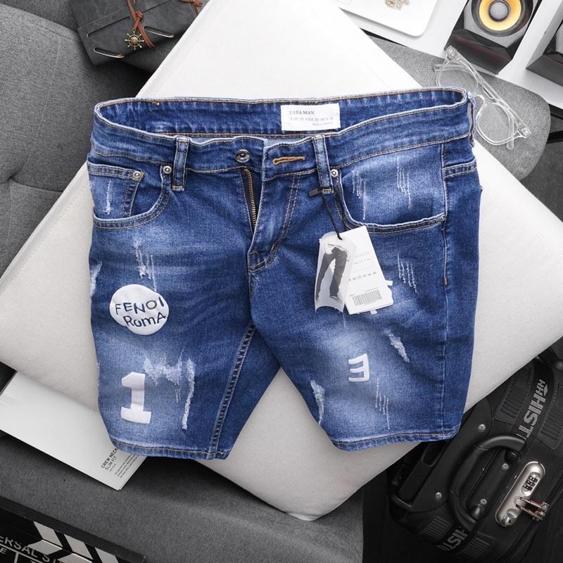 Quần Short Jean Bigsize 130kg Nam co giãn slimfit ôm dáng VNXK cao cấp