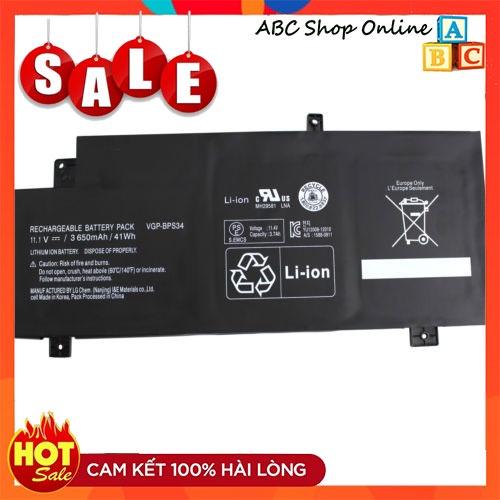 Pin Dùng Cho Laptop Sony VAIO BPS34, VGP-BPS34, VGP-BPL34 Fit 15 Touch SVF15A1ACXB SVF15A1ACXS, SVF15A1BCXB SVF14AC1QL