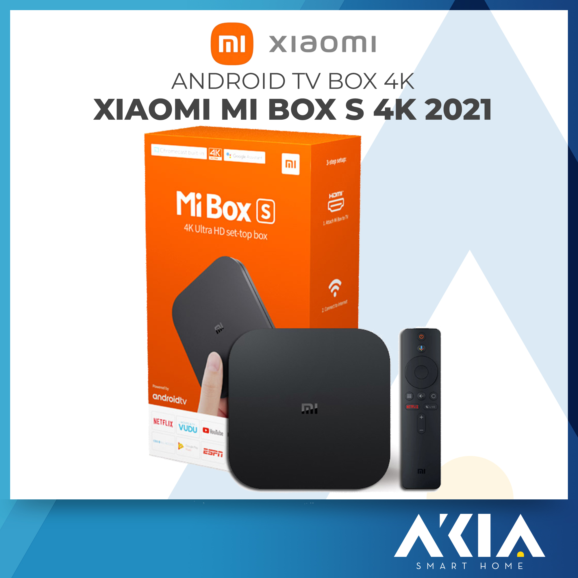 Android Tivi Box Xiaomi Mibox S 4K Global Quốc Tế - Hàng Chính Hãng