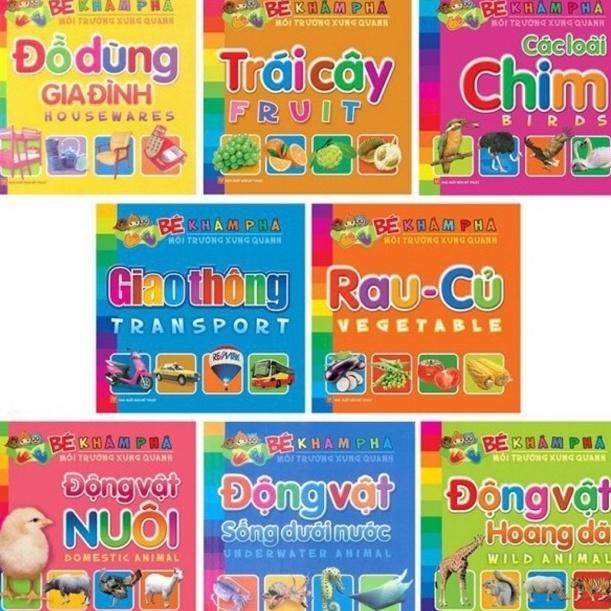 Combo Bé Khám Phá Môi Trường Xung Quanh - Trọn Bộ 8 Cuốn  - Bản Quyền