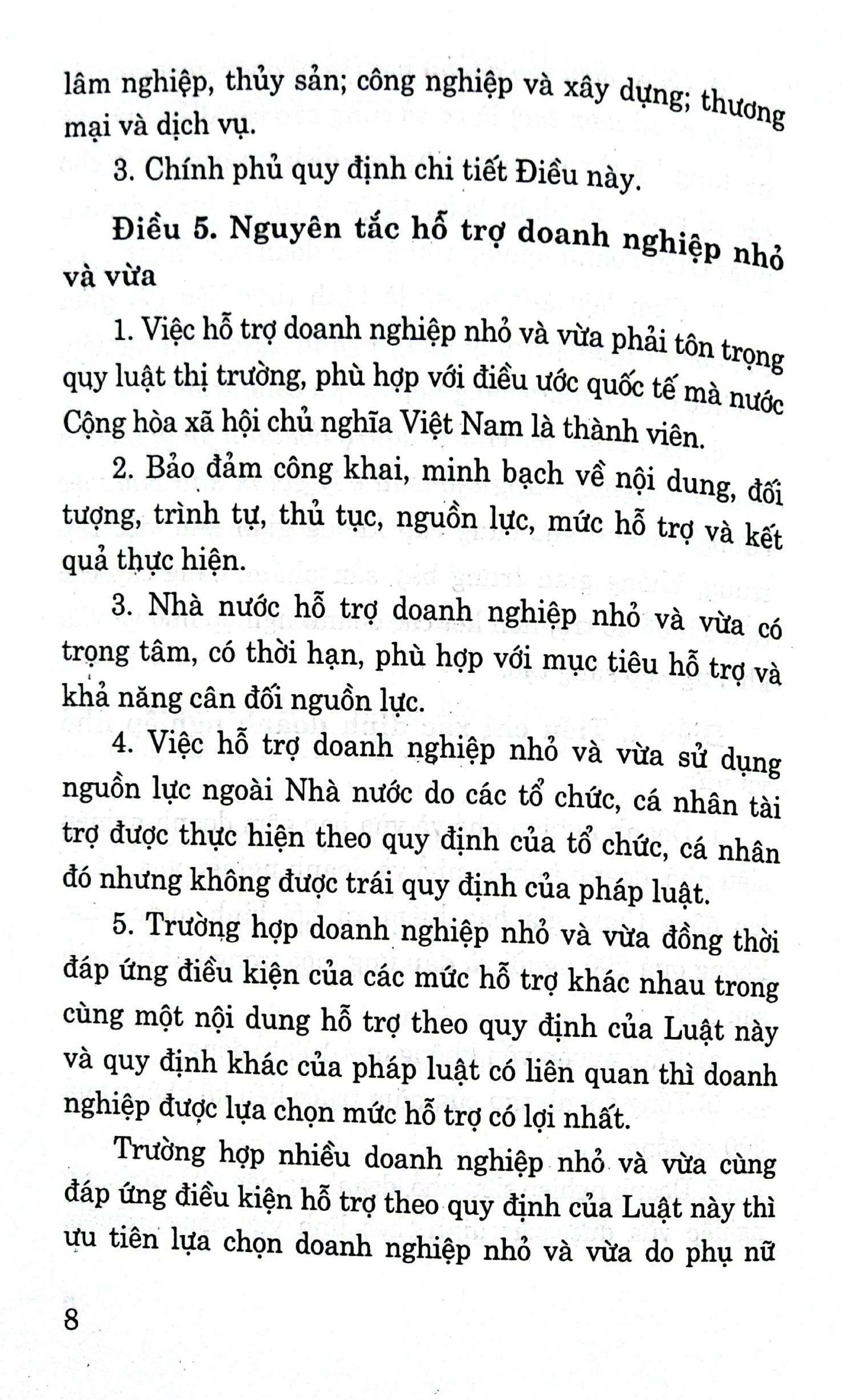 Luật hỗ trợ doanh nghiệp nhỏ và vừa