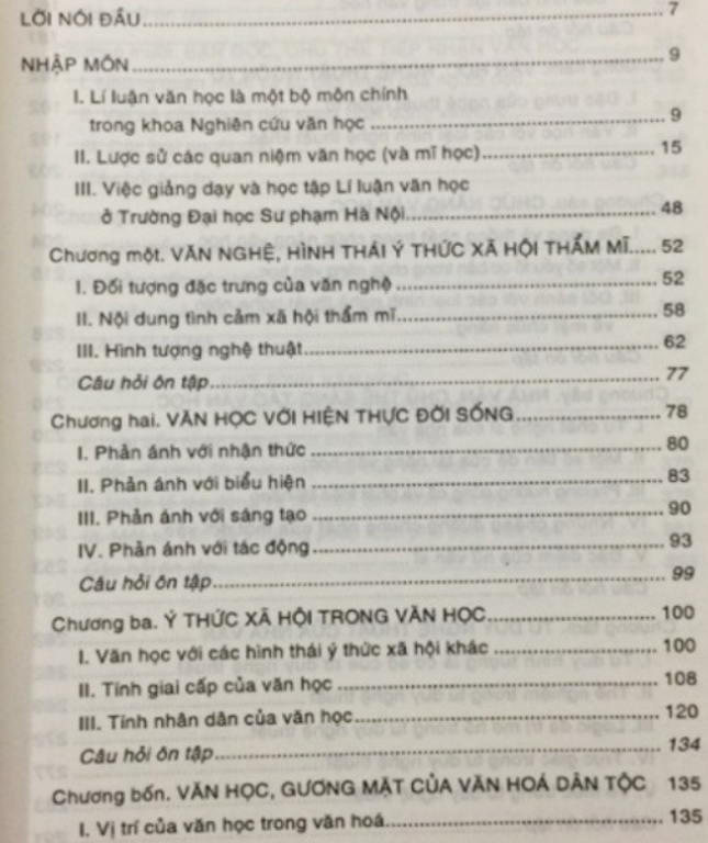 Sách - Lí luận Văn học Tập 1