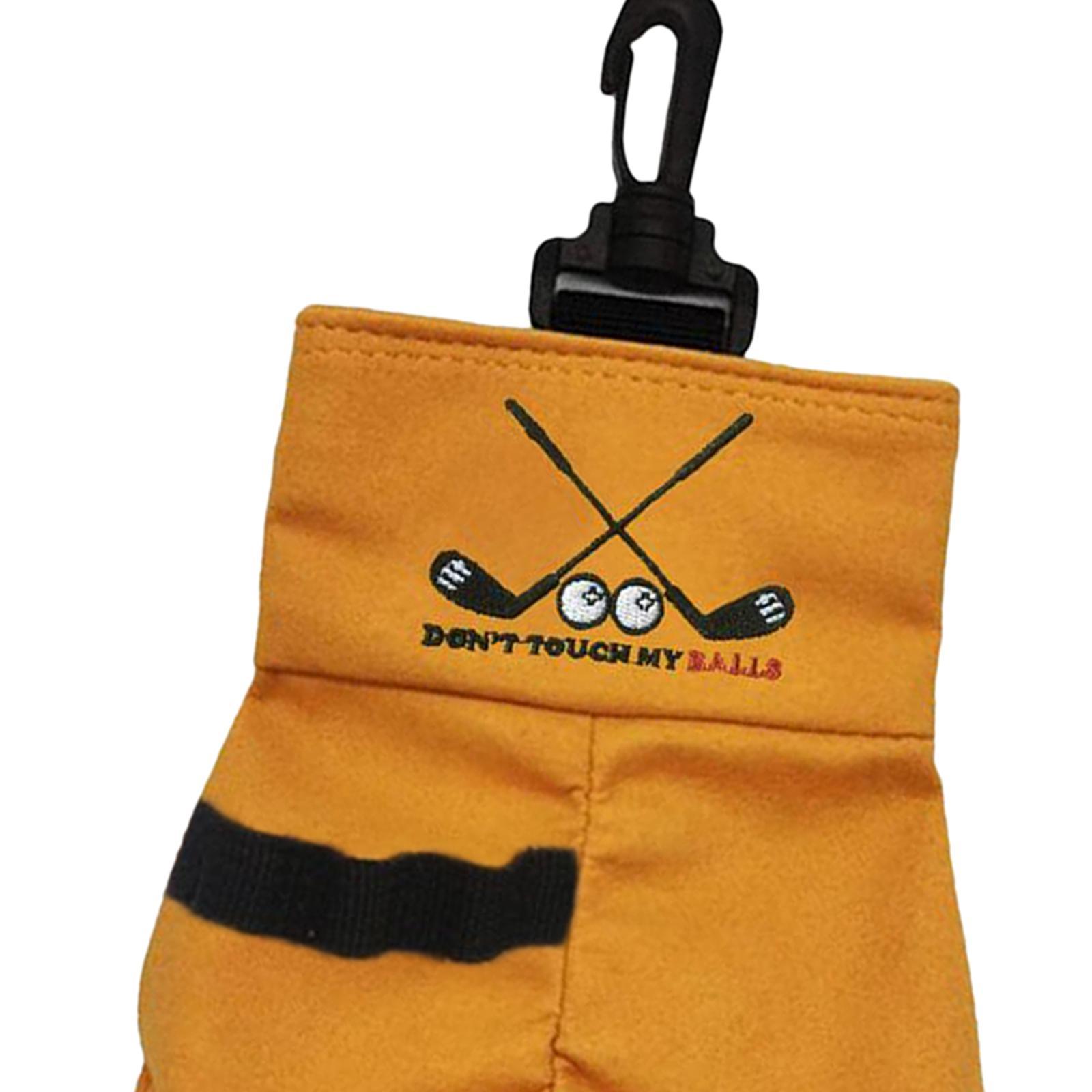 2 Pieces Golf Ball Bag Pouch Holder Case Waist Bag Men WomenOutdoor Sports