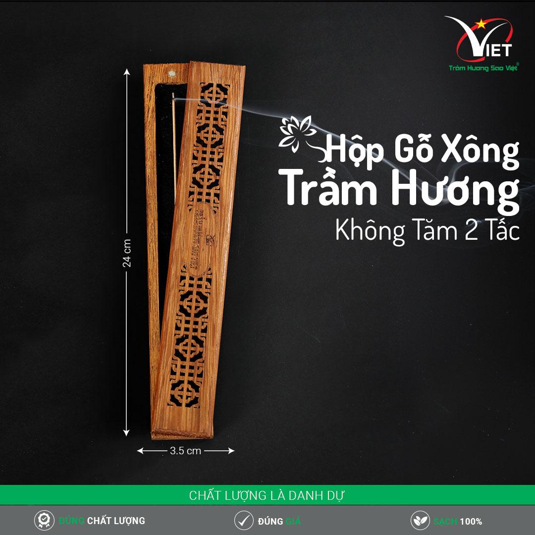Hộp Gỗ Phụ Kiện Xông Trầm Hương Không Tăm