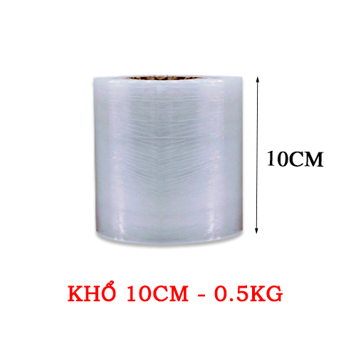 Màng PE Trắng Khổ 10cm, Màng Chít Quấn Hàng, Đóng Hàng, Siêu Dai, Siêu Rẻ