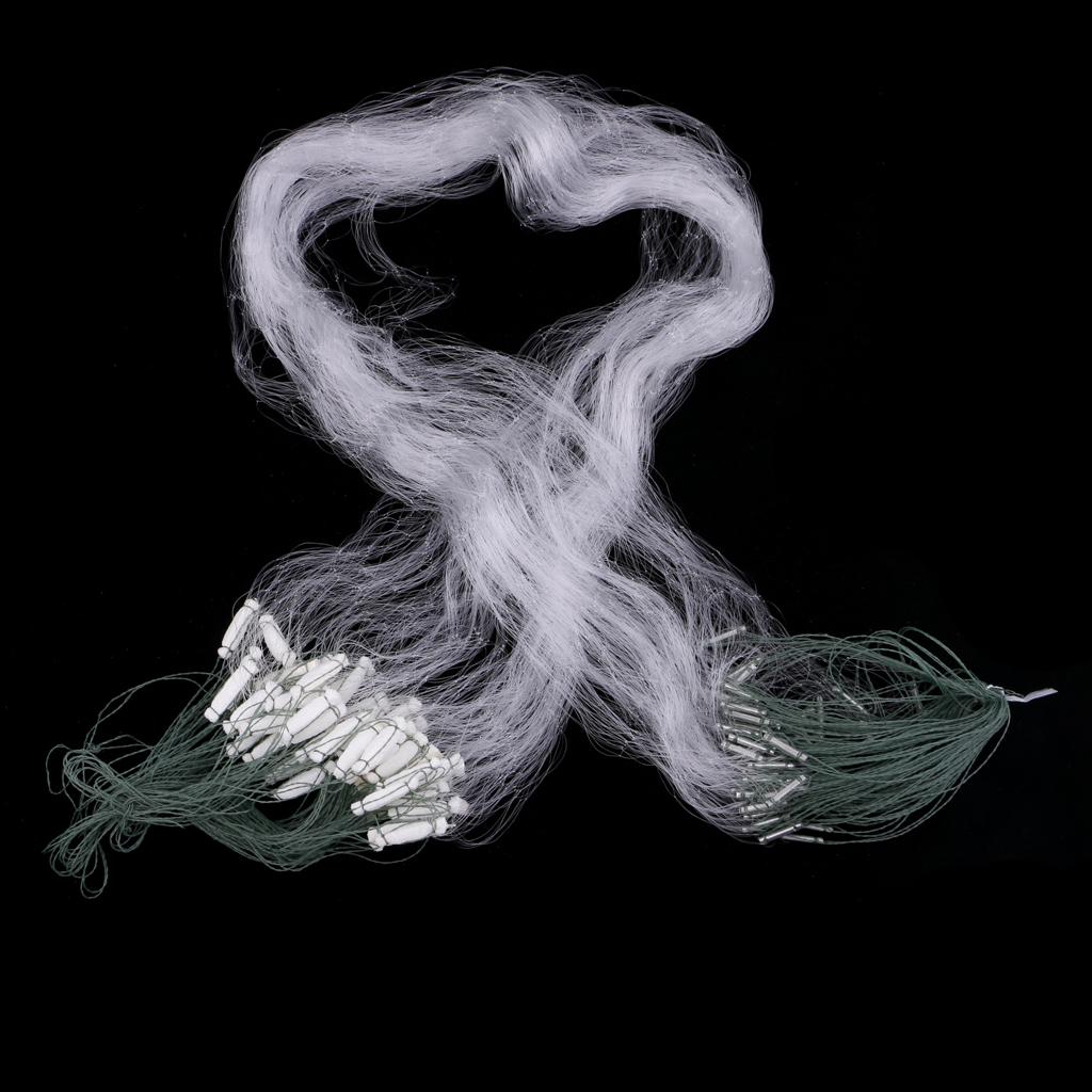 Fishing Net 3 Layers With Monofilament Small Mesh Gill Nylon Hole Size 4x4cm