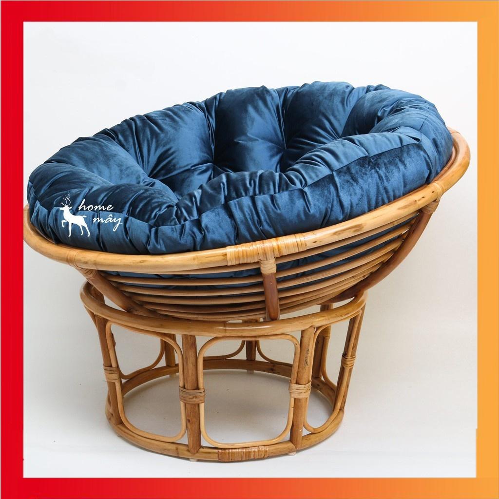 Ghế Mây Papasan KÈM nệm tròn thư giãn HOME MÂY phòng khách/phòng ngủ