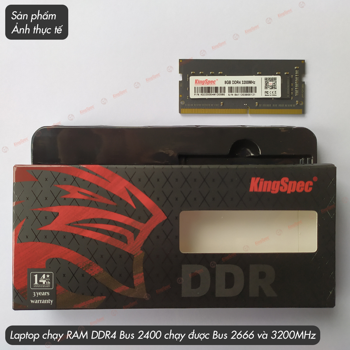 RAM Laptop KingSpec 8GB DDR4 3200MHz / NB 8G - Hàng Chính Hãng