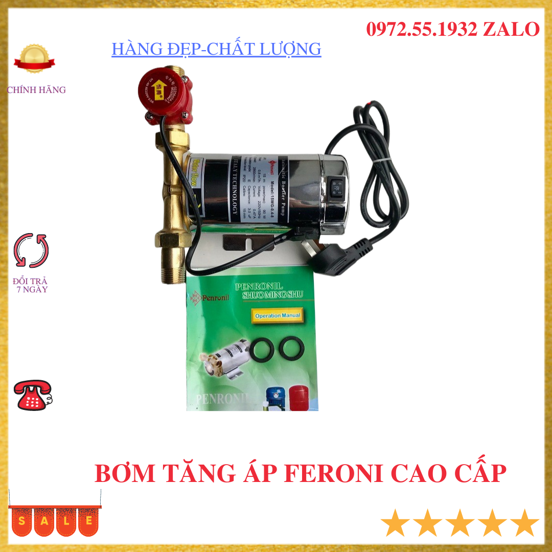 Bơm tăng áp tự động Penronil công suất 100W tăng áp lực nước cho mọi thiết bị hàng cao cấp