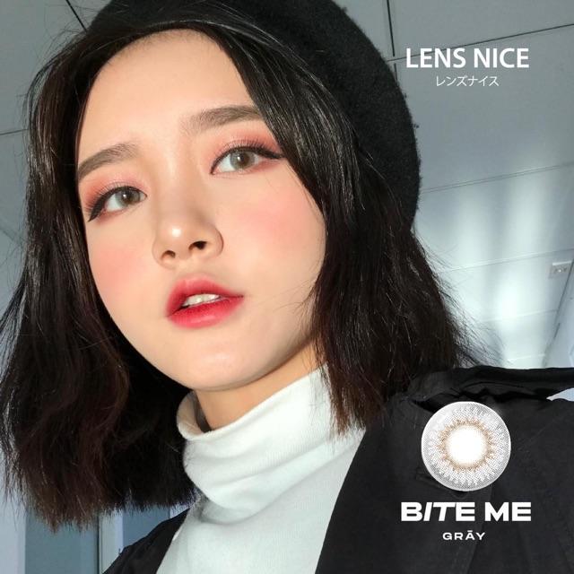 Hình ảnh Kính áp tròng Bite me gray 0 độ Kính Áp Tròng FAIRY SHOP CONTACT LENS