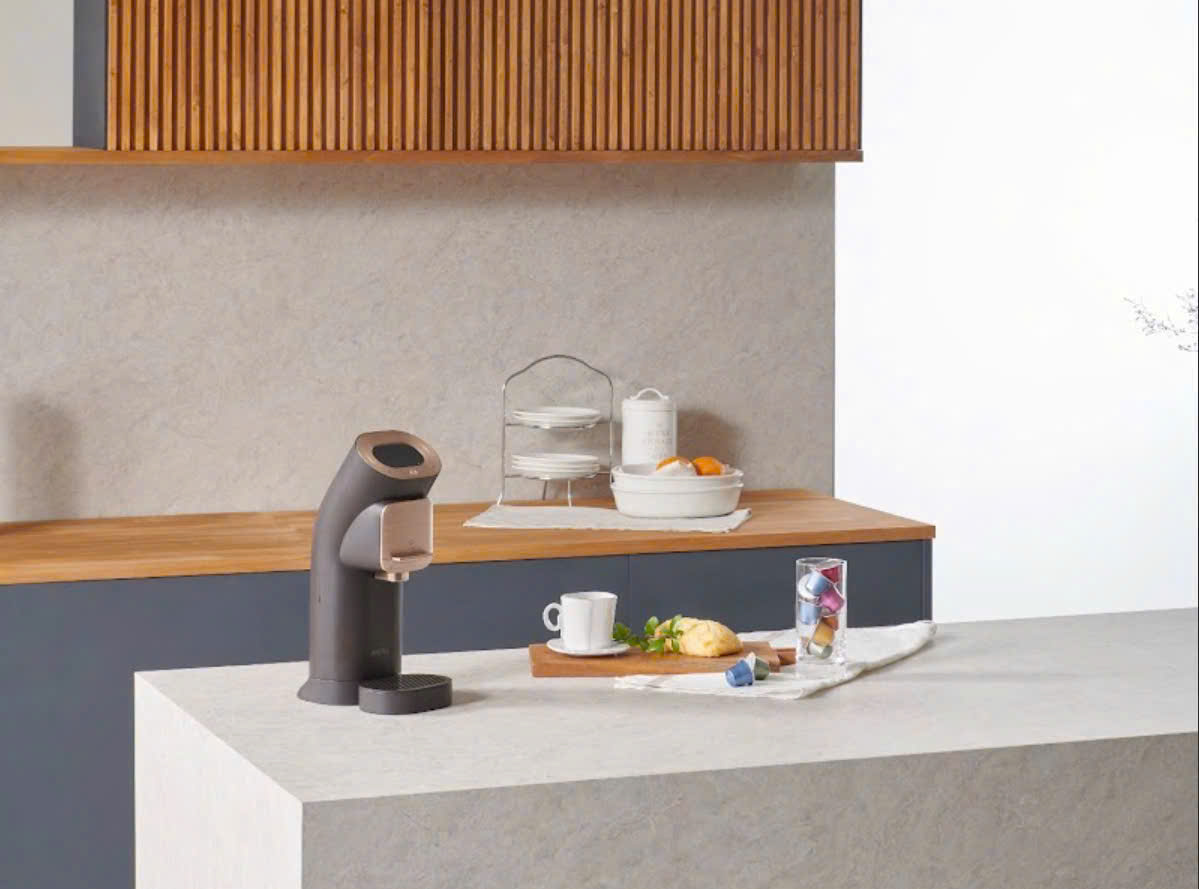 Máy pha viên nén Trà và Cafe Wells Home Cafe [TẶNG KÈM Khay đựng viên nén] - Hàng chính hãng