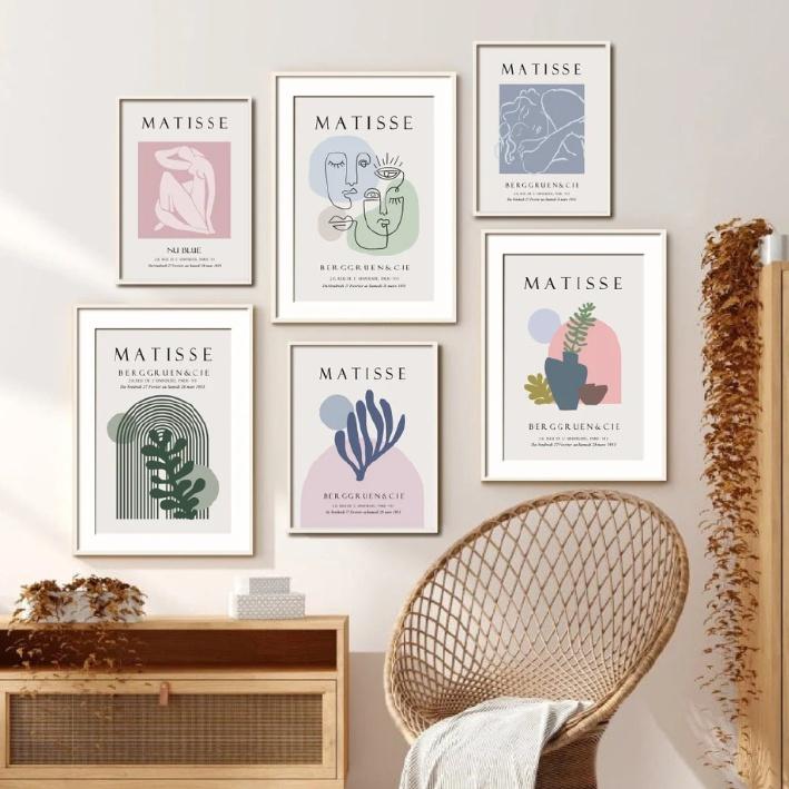 TRANH TREO TƯỜNG NGHỆ THUẬT AESTHETIC MATISSE VINTAGE - 4