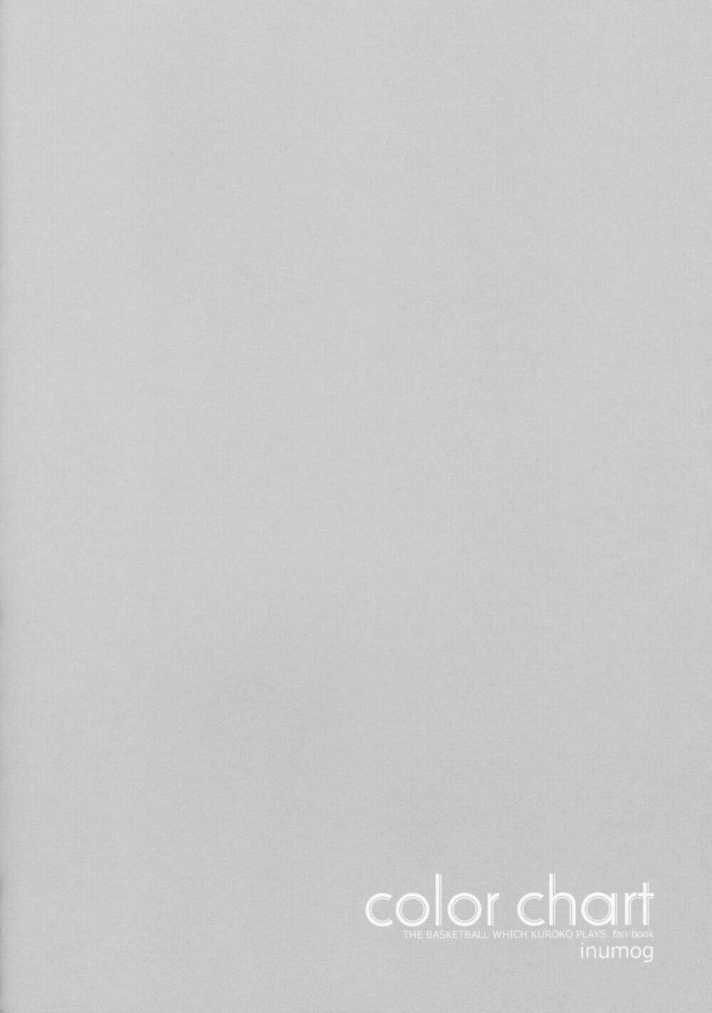 kuroko – tuyển thủ vô hình: color chart 1 chapter 1 11