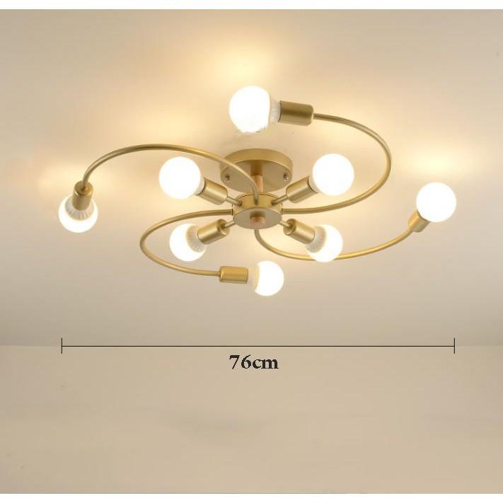 Đèn trần INSET kiểu dáng sang trọng, đẳng cấp loại 8 bóng hiện đại - kèm bóng LED chuyên dụng - .