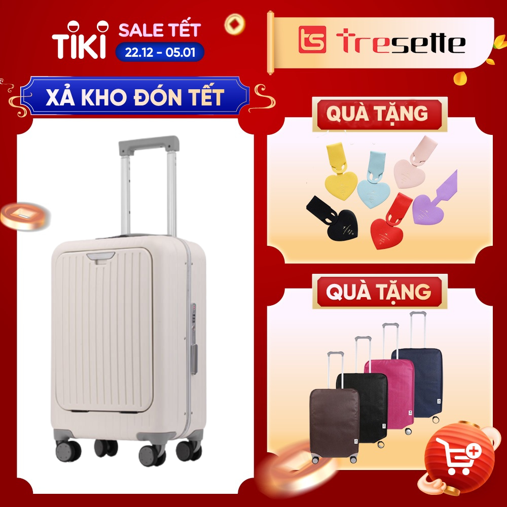 Vali khóa kéo du lịch nhập khẩu Hàn Quốc Tresette 3789