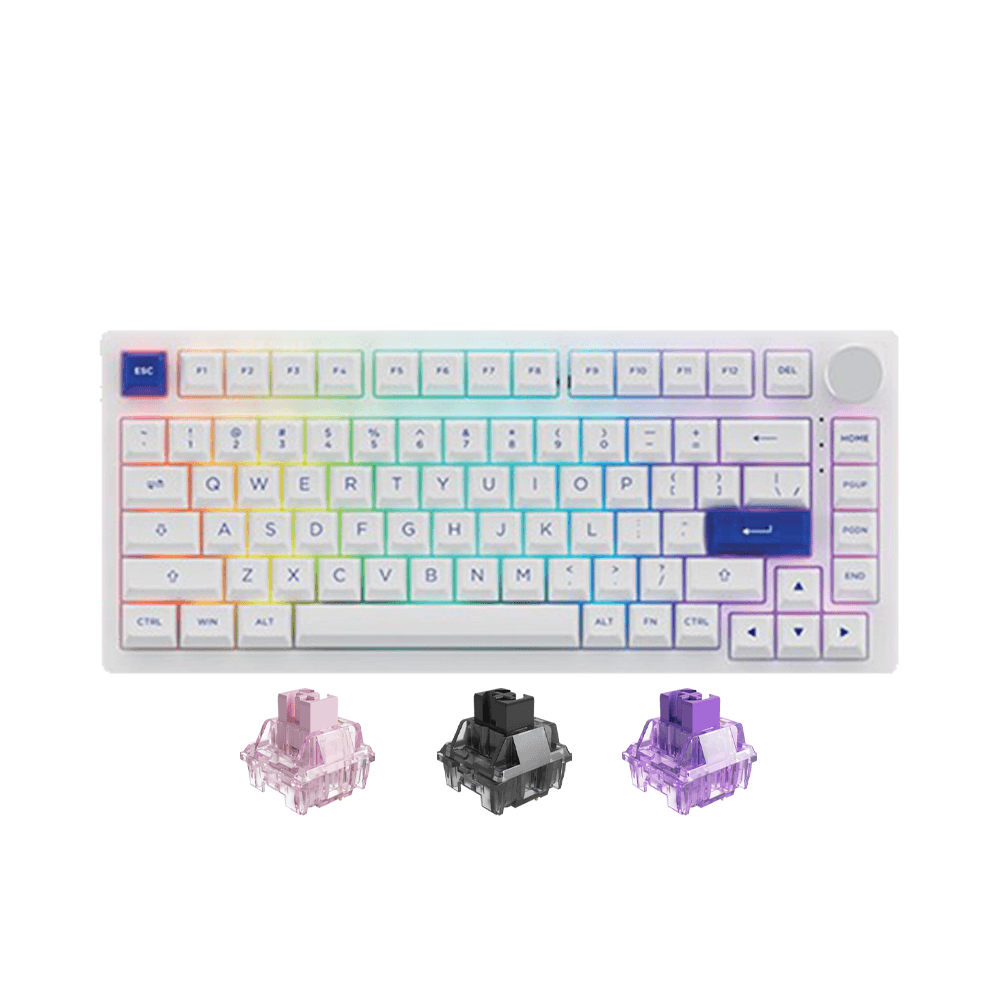 Bàn phím AKKO PC75B Plus Blue on White -Hàng chính hãng