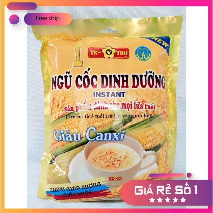 Combo 10 ngũ cốc dinh dưỡng trường thọ 480g tặng ngay 1 thau hoặc chảo inox trị giá 40k