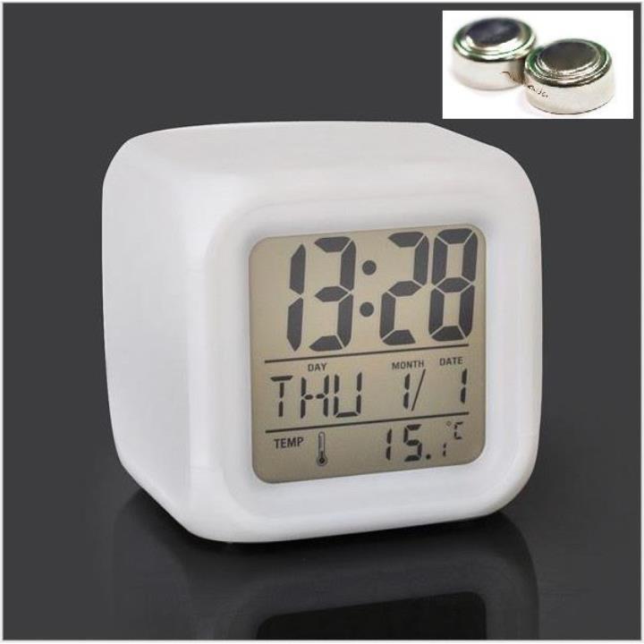 Đồng Hồ Báo Thức Điện Tử Để Bàn Màn Hình LED Đa Chức Năng: Thời Gian, Lịch, Báo Thức, Nhiệt Độ