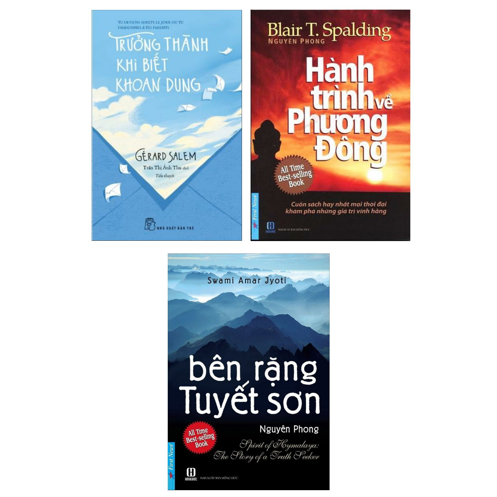 Combo Sách Kỹ Năng Sống Hay: Trưởng Thành Khi Biết Khoan Dung + Bên Rặng Tuyết Sơn + Hành Trình Về Phương Đông