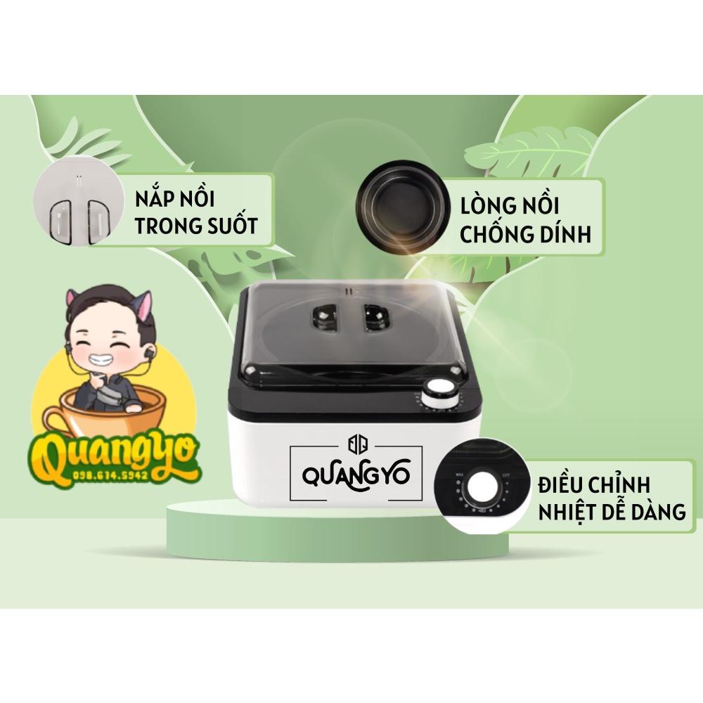 Combo Nồi WAXING Nấu Sáp Chống Dính - Sáp Wax Lông siêu bám - 5 Que Gạt Sáp