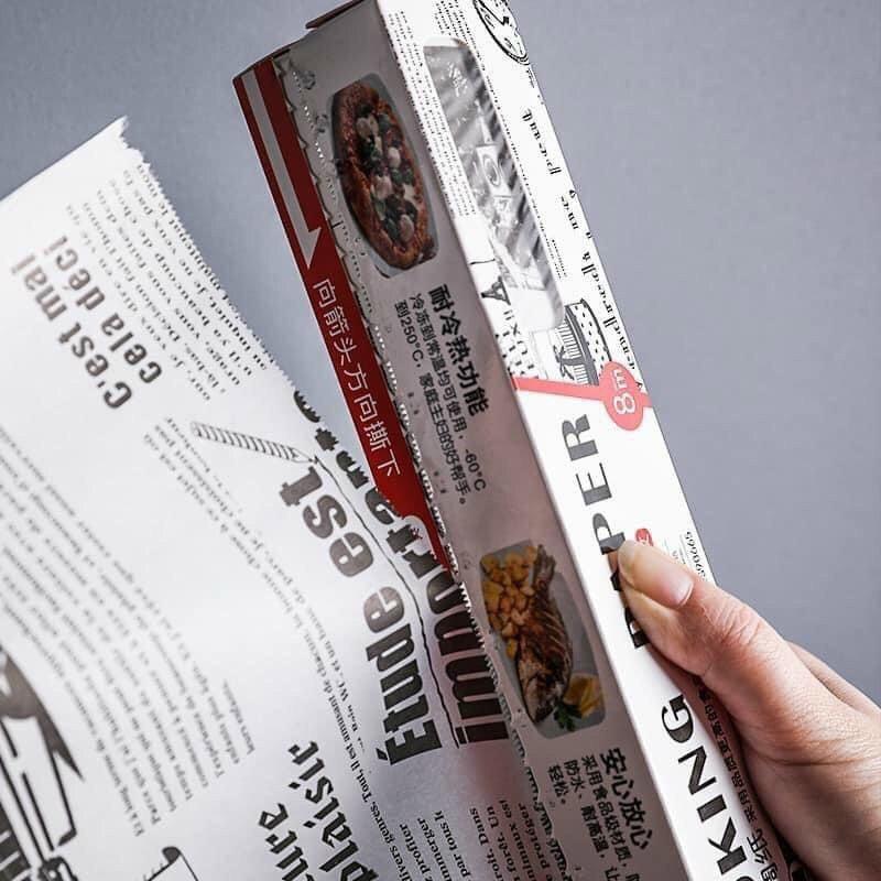 Giấy Nến - Giấy Sáp - Chống Dính - Chống Thấm In Hình Tờ Báo Độc Đáo - Lạ Mắt