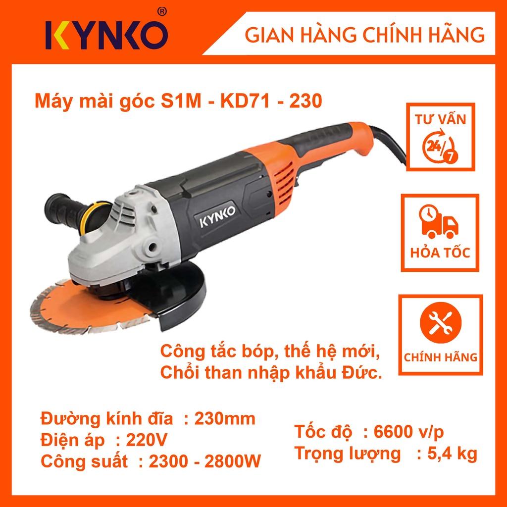 Máy mài góc cầm tay chính hãng Kynko S1M-KD71-230 Đường kính đĩa 230mm giá tốt