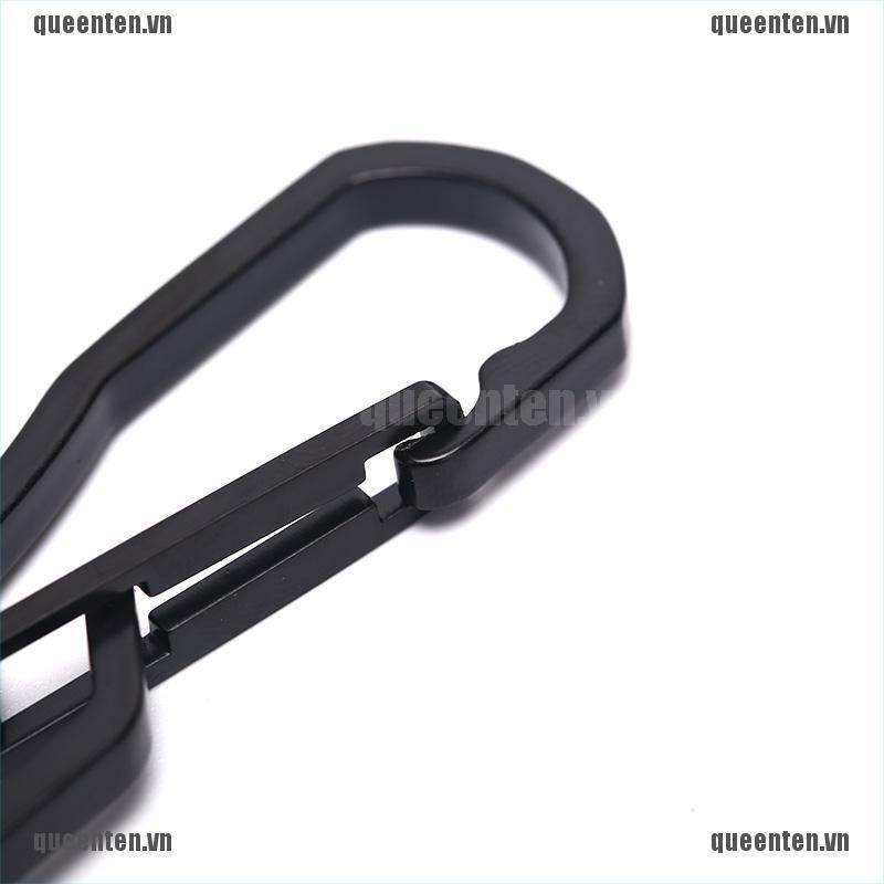 Stainless Steel Climbing Carabiner Key Chain Clip Hook Buckle Keychain Outdoor QUVN