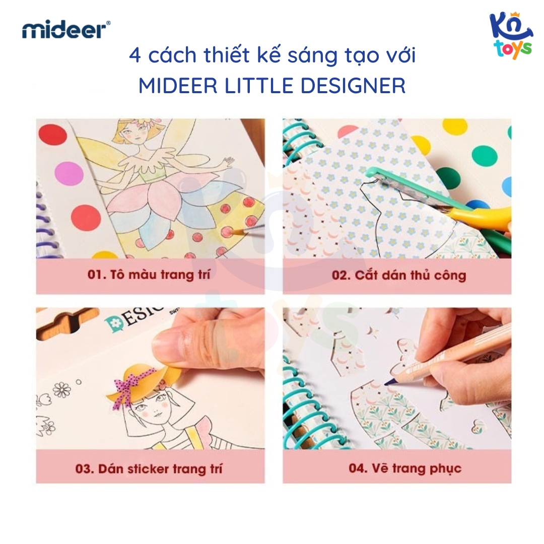 Đồ chơi Thiết Kế Thời Trang và Tô Màu Nước - Mideer Little Designer