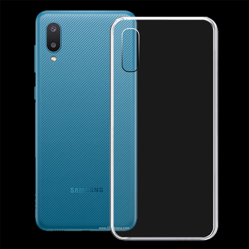 Ốp lưng cho điện thoại SAMSUNG GALAXY A02 - 01335 - Ốp dẻo trong suốt - Hàng Chính Hãng