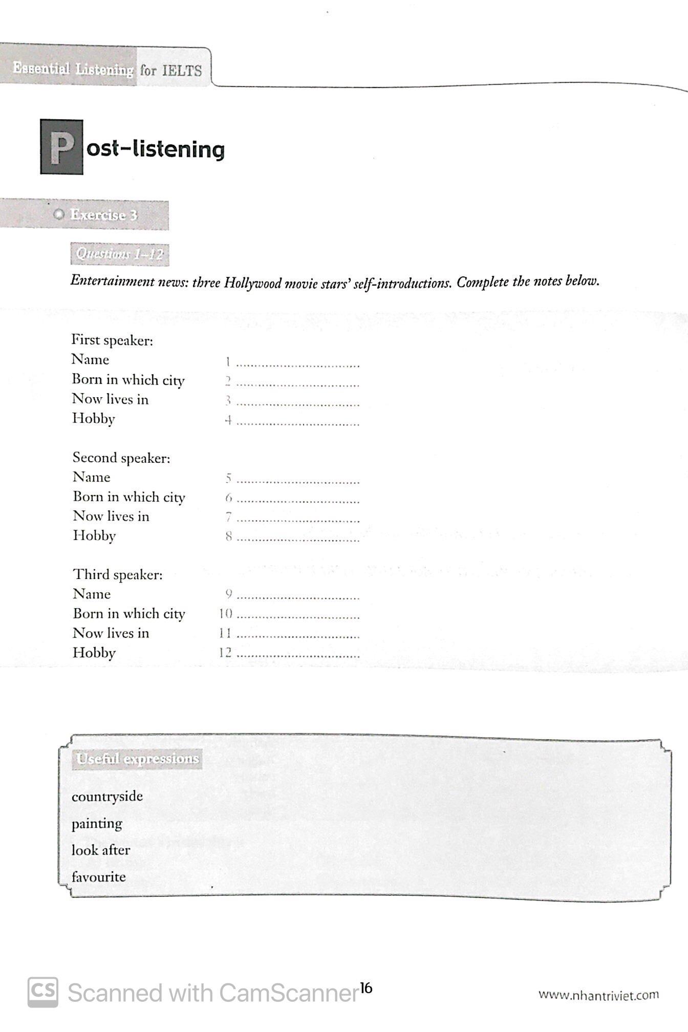 Essential Listening For Ielts (Kèm 1 Mp3)