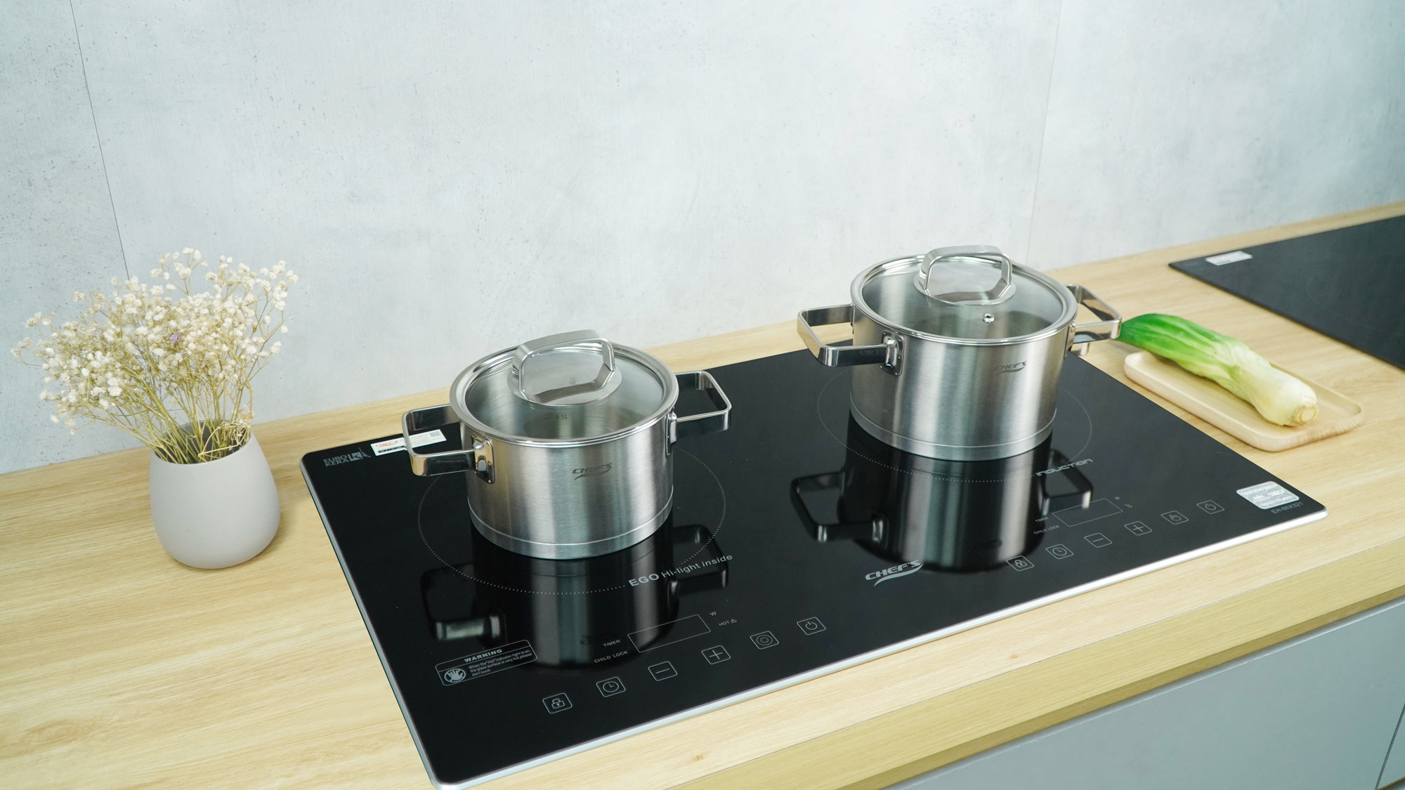 Bếp điện từ (1 từ 1 hồng ngoại) Chefs EH-MIX321 - HÀNG CHÍNH HÃNG