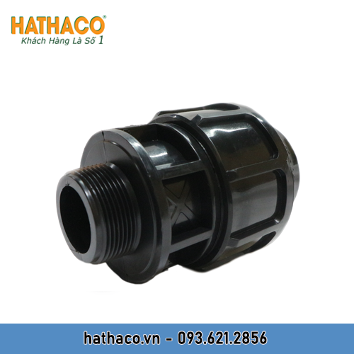 Combo 15 Măng Sông 20 Ren Ngoài 20 - 25 - 32 (ren 1/2&quot; - 3/4&quot; - 1&quot;) HATHACO Nối Ống HDPE