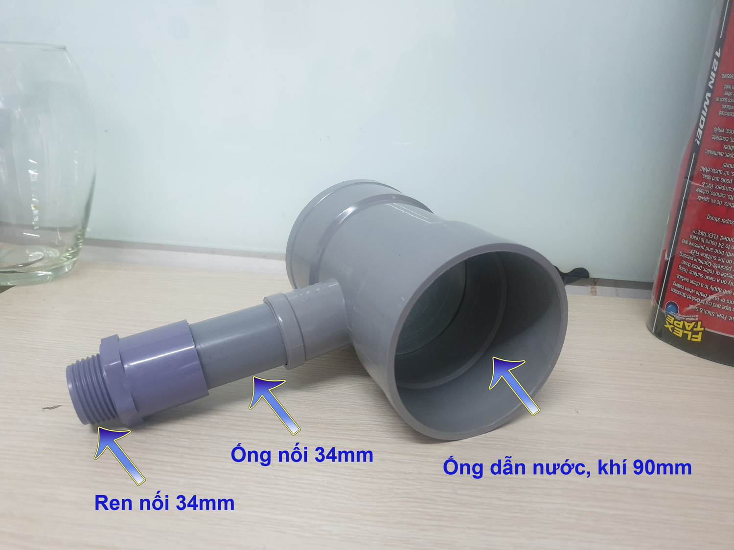 T giảm combo 4 cái ống 90mm