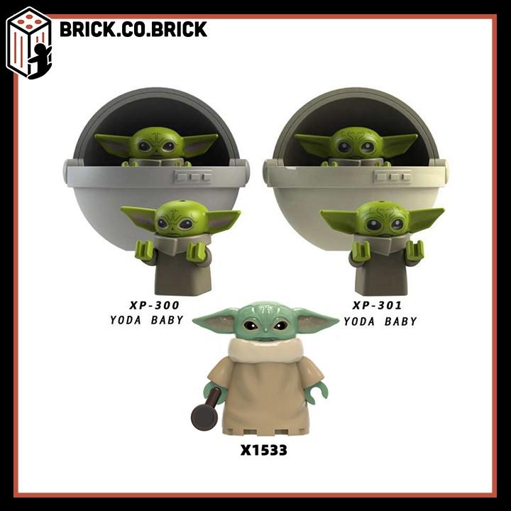Đồ chơi Xếp hình Nhân vật Baby Yoda minifig Chiến tranh giữa các vì sao Star Wars X1533 KT1039